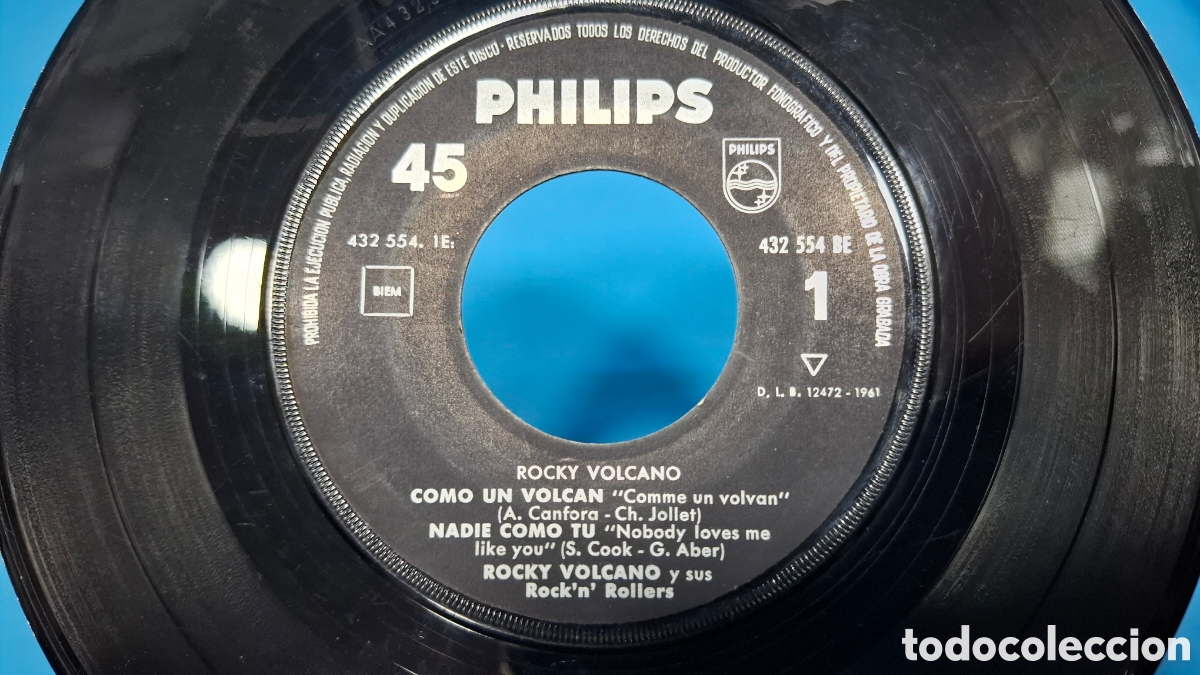 Discos de vinilo: ROCKY VOLCANO Y SUS ROCK,N ROLLERS - COMO UN VOLC&Aacute;N - Foto 5