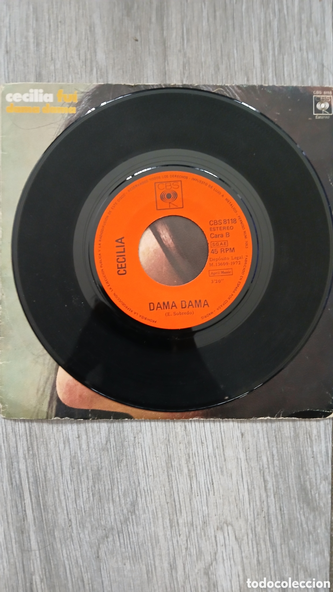 Discos de vinilo: CECILIA-FUI- SINGLE- CBS/SPAIN - KSA - Foto 3