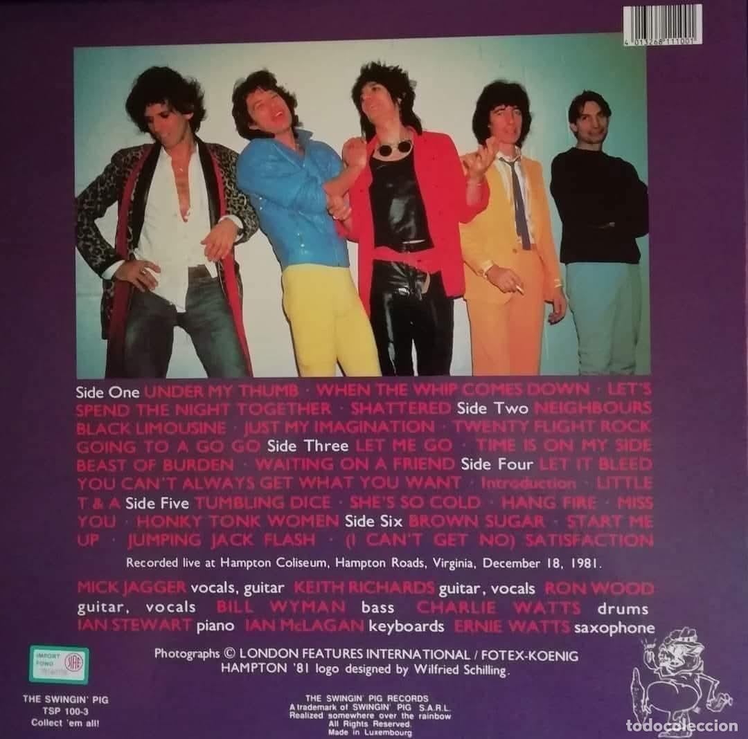 Discos de vinilo: The rolling stones, Hampton 81(bootleg) - Foto 2