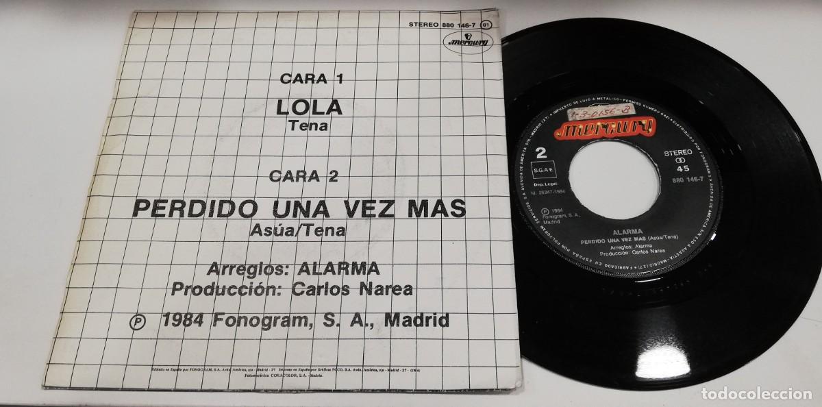 Discos de vinilo: SCO19-Alarma!!! - Lola (7&rdquo;, Single) - Foto 2