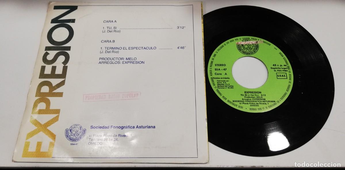 Discos de vinilo: SCO19-Expresion - Tu, si (7&rdquo;, Single) - Foto 2