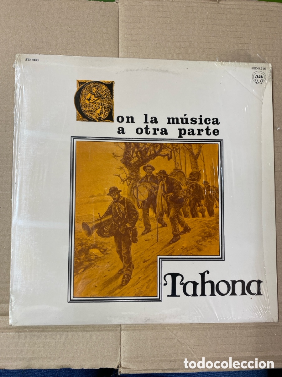 Disques de vinyle: LP TAHONA. CON LA M&Uacute;SICA A OTRA PARTE. Incluye insert