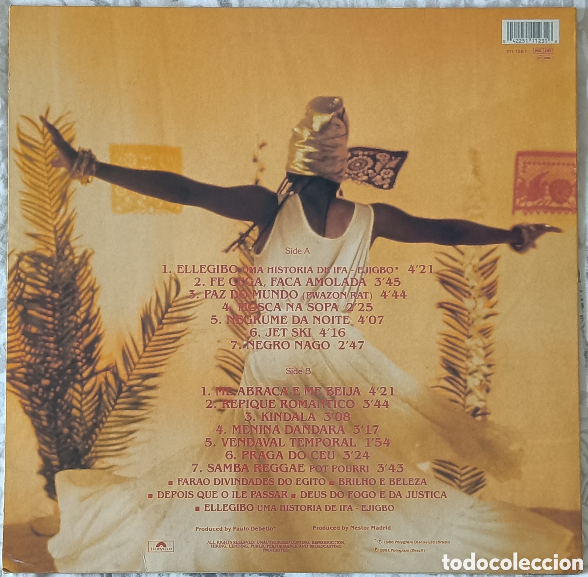 Discos de vinilo: Margareth Menezes - Kindala - Foto 2
