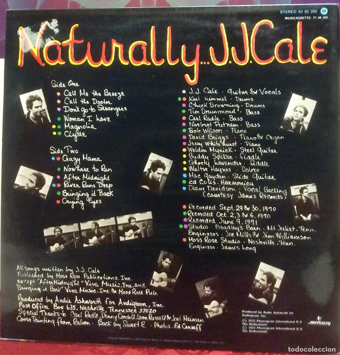 Discos de vinilo: JJ Cale, Naturally//Espa&ntilde;a 1982 vg++/ex - Foto 3