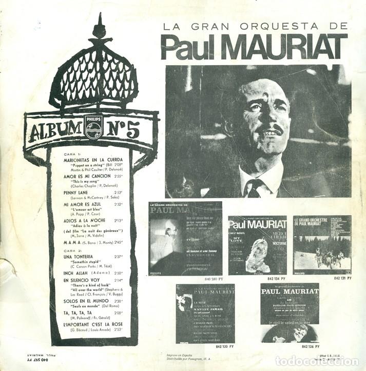 Discos de vinilo: La gran orquesta de Paul Mauriat. Vinilo - Foto 3