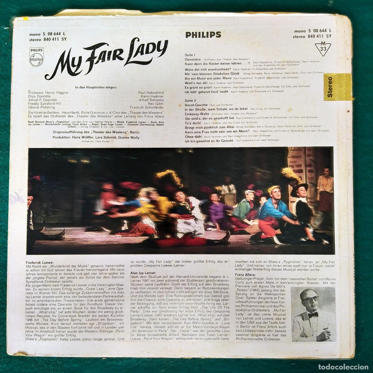 Discos de vinilo: My Fair Lady 08644 lp - Foto 2