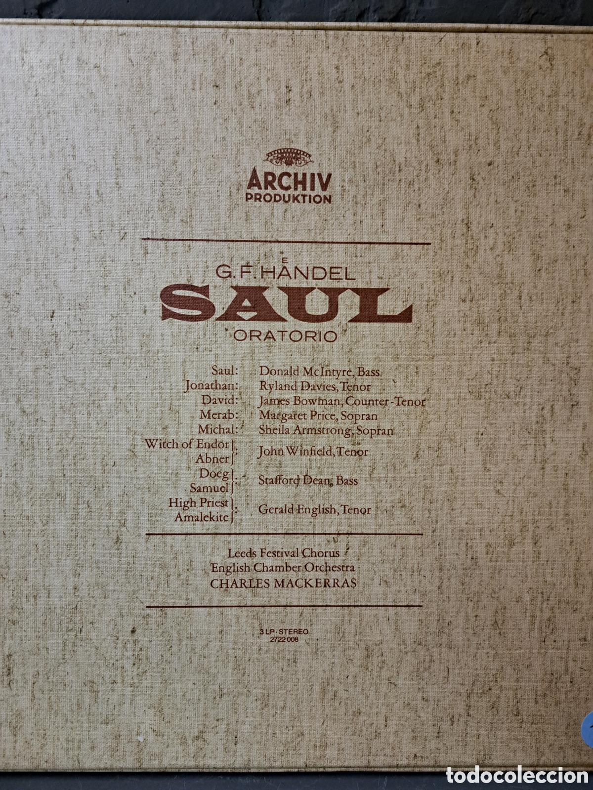 Discos de vinilo: G.H. Handel/Saul oratorio - Foto 2