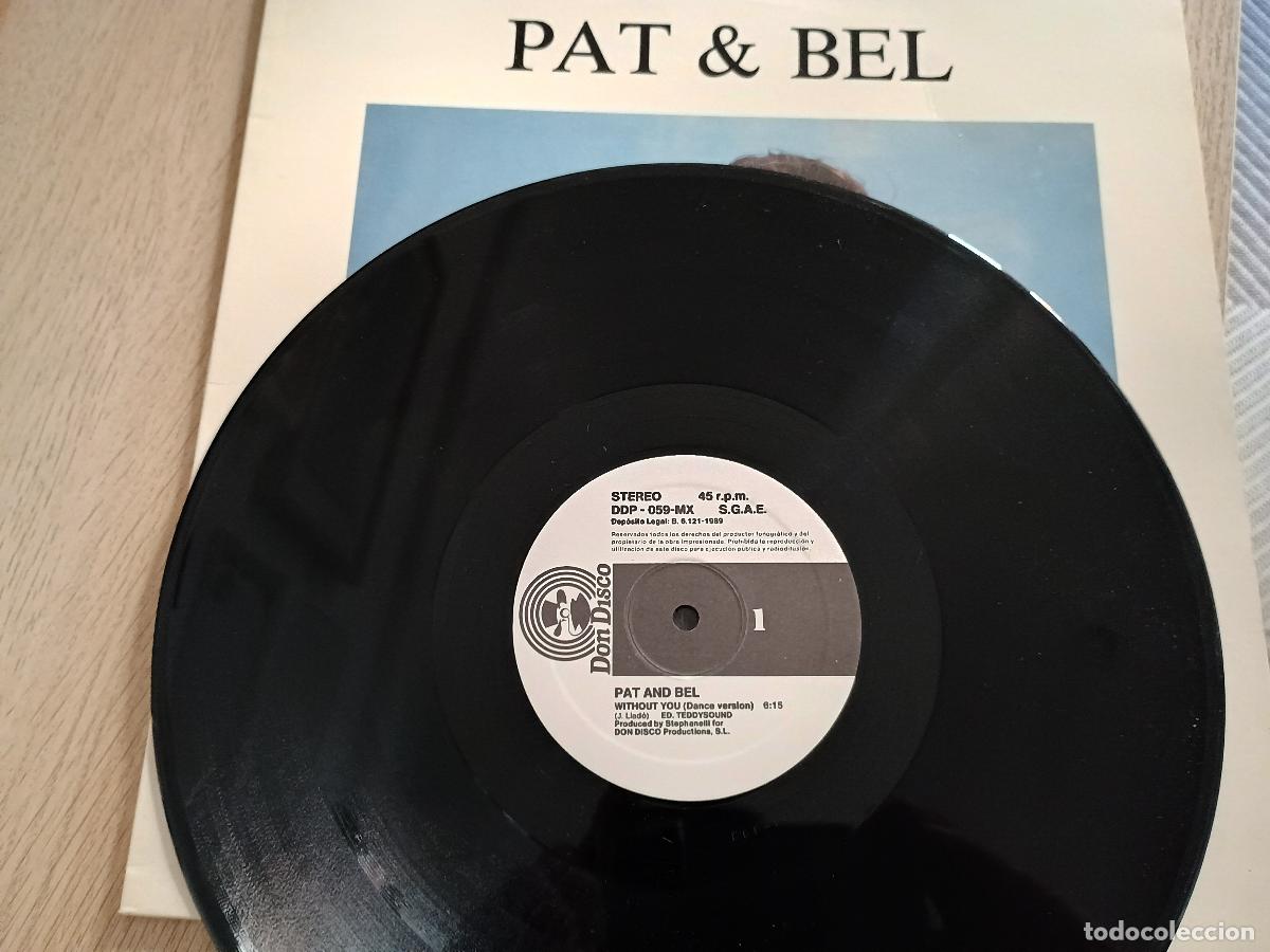 Discos de vinilo: Pat & Bel &ndash; Without You 1989 - Foto 2
