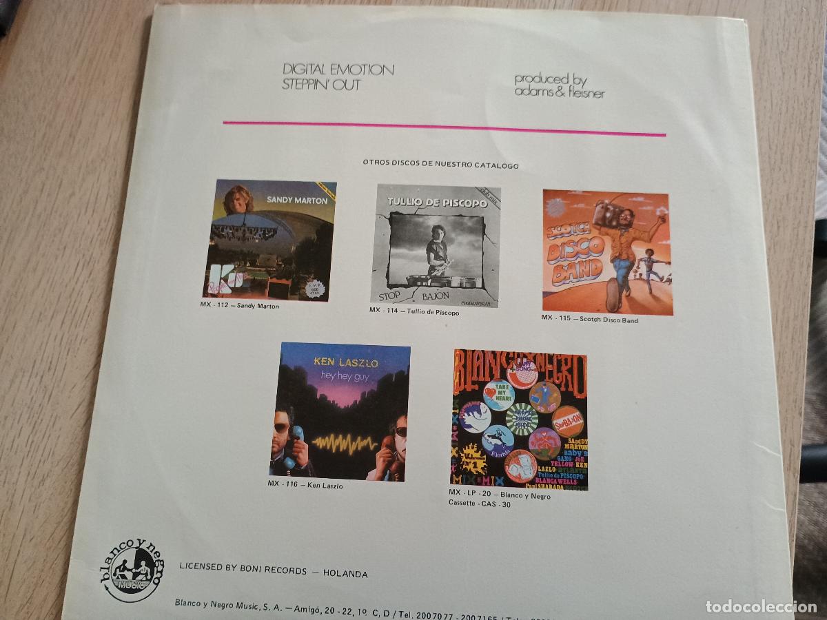 Discos de vinilo: Digital Emotion &lrm;&ndash; Steppin Out 1985 Electro, Disco - Foto 4