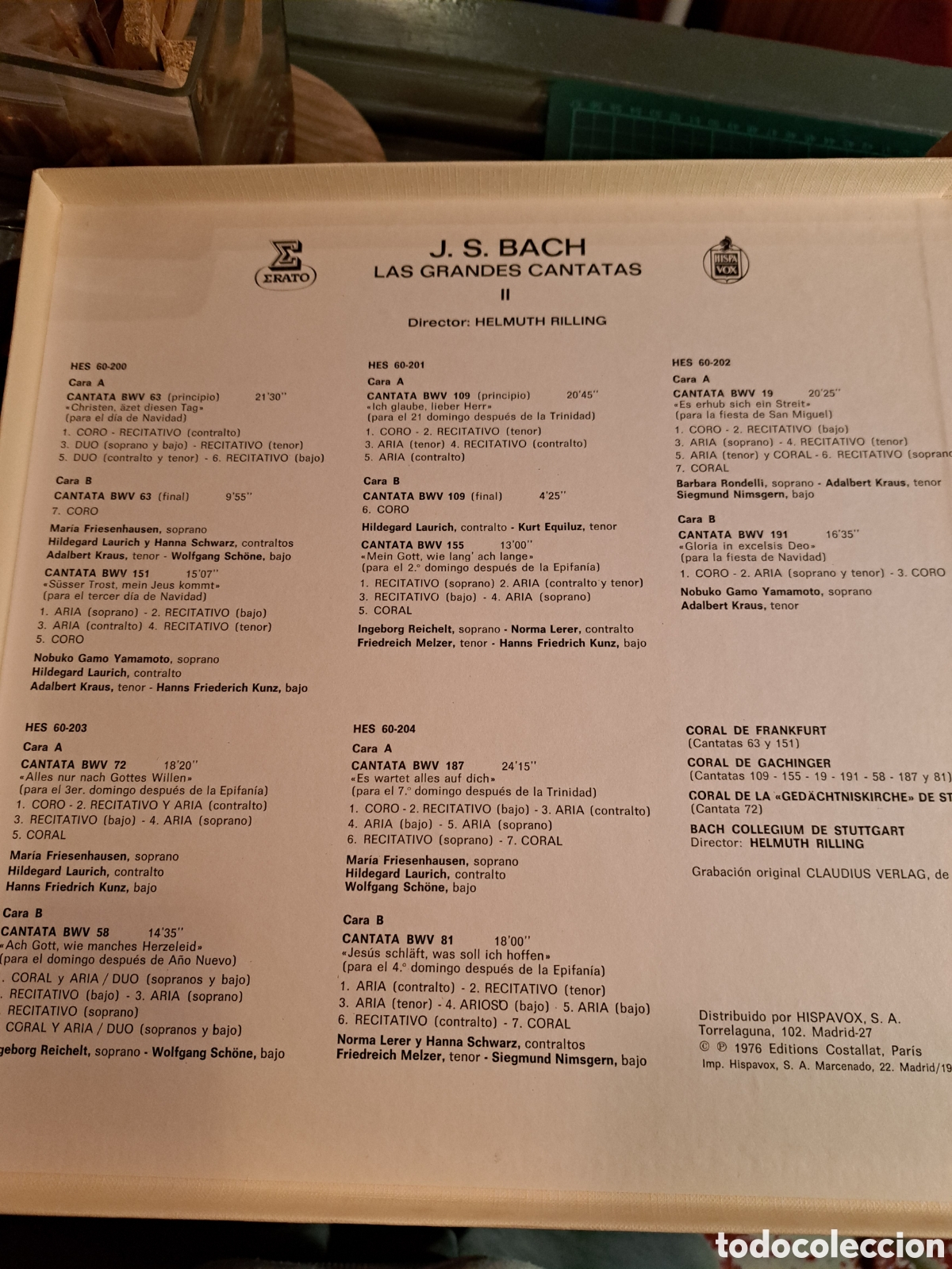 Discos de vinilo: Bach. Las grandes cantatas II - Foto 2