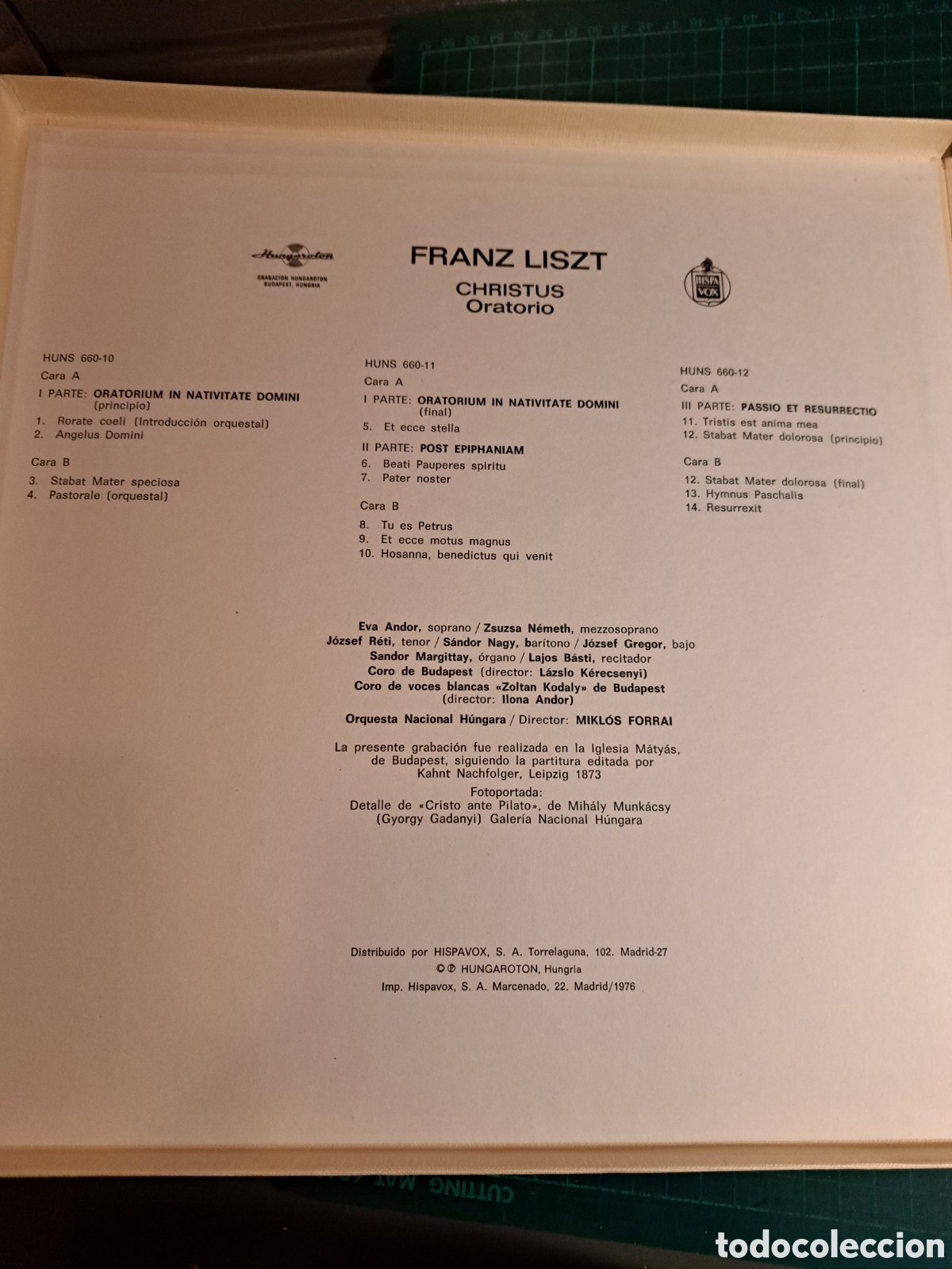 Discos de vinilo: Franz Liszt. Christus. Oratorio - Foto 2