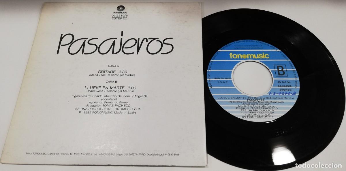Discos de vinilo: SCO22- Pasajeros - Gritare (7&rdquo;, Single) - Foto 2