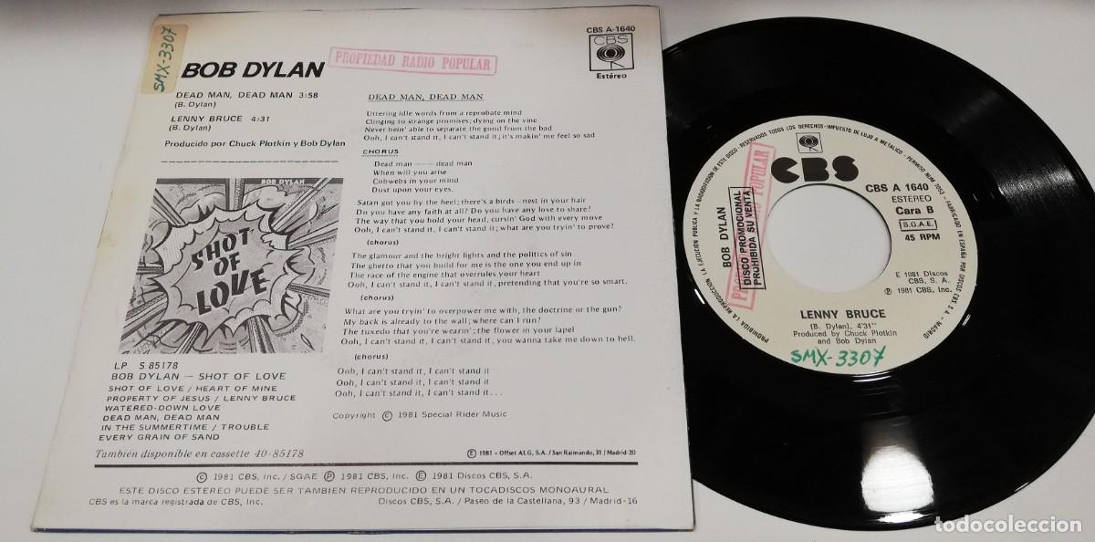 Discos de vinilo: SCO22-Bob Dylan - Dead Man, Dead Man (7&rdquo;, Promo) - Foto 2