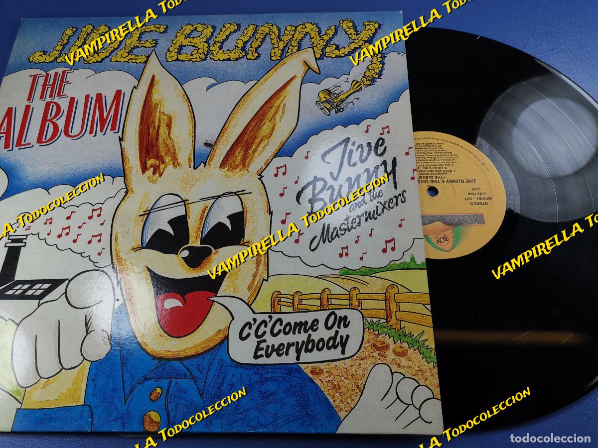 Disques de vinyle: JIVE BUNNY AND THE MASTERMIXERS-THE ALBUM-ORIGINAL ESPA&Ntilde;OL 1989