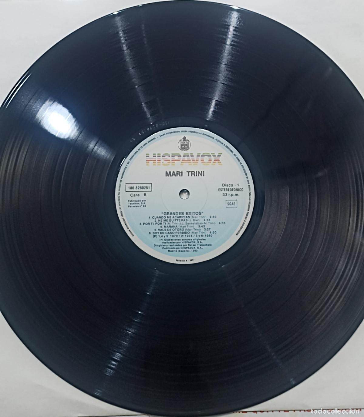 Discos de vinilo: MARI TRINI - SUS GRANDES &Eacute;XITOS - DOBLE LP - HISPAVOX 1993 - Foto 4