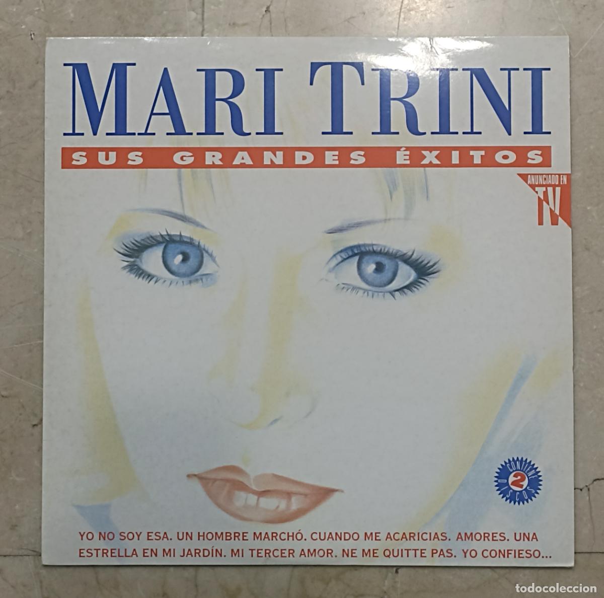 Discos de vinilo: MARI TRINI - SUS GRANDES &Eacute;XITOS - DOBLE LP - HISPAVOX 1993 - Foto 1