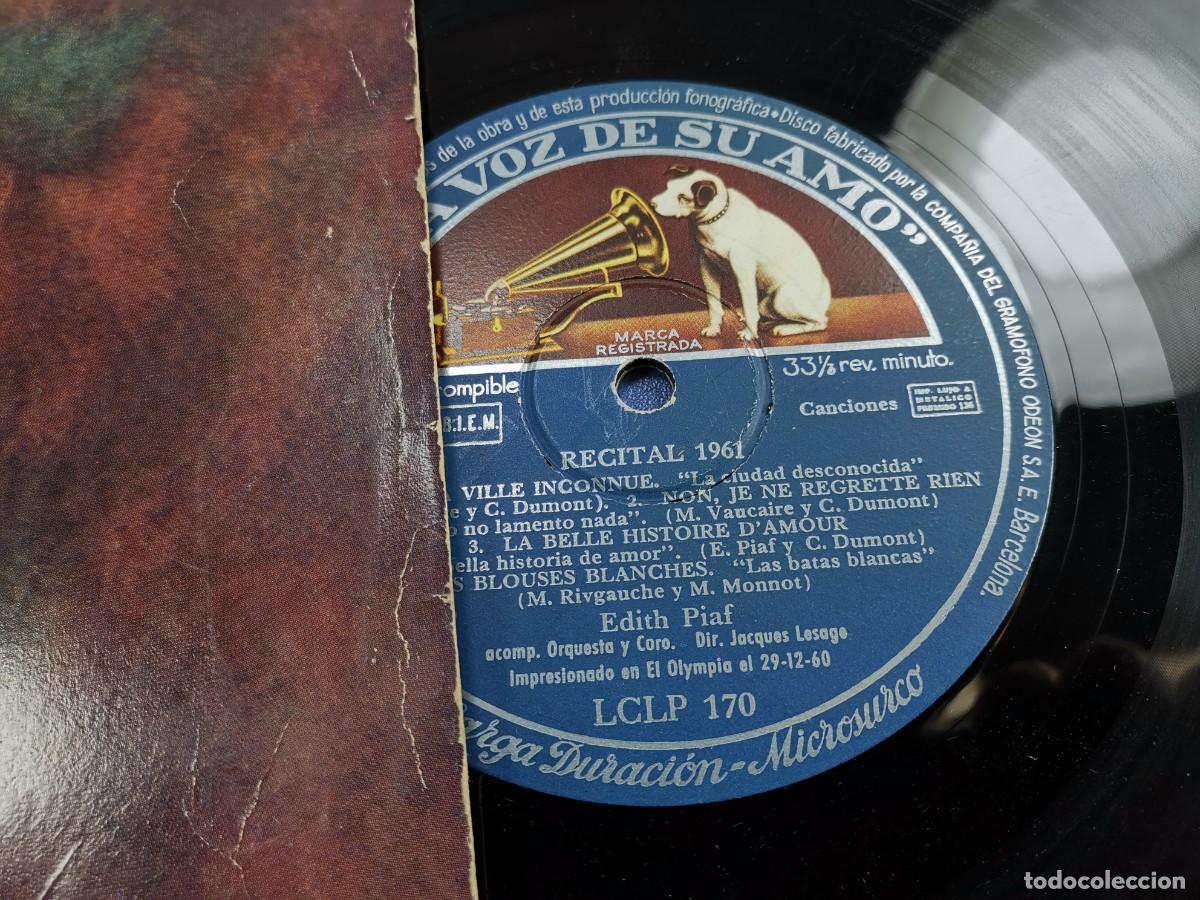 Discos de vinilo: LP. &Eacute;dith Piaf &ndash; Recital 1961 - Foto 8