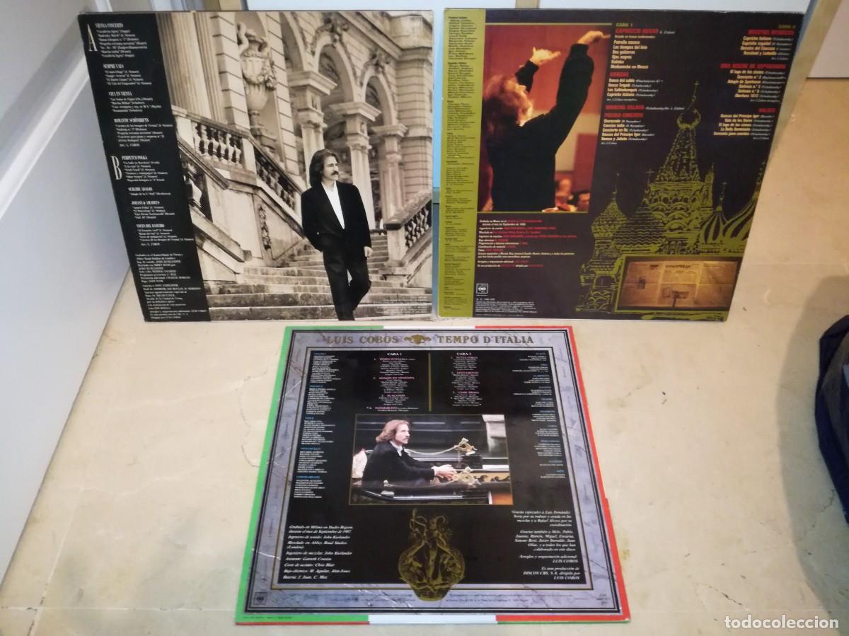 Discos de vinilo: LOTE DE 3 LPs ORIGINALES DE LUIS COBOS - Foto 2