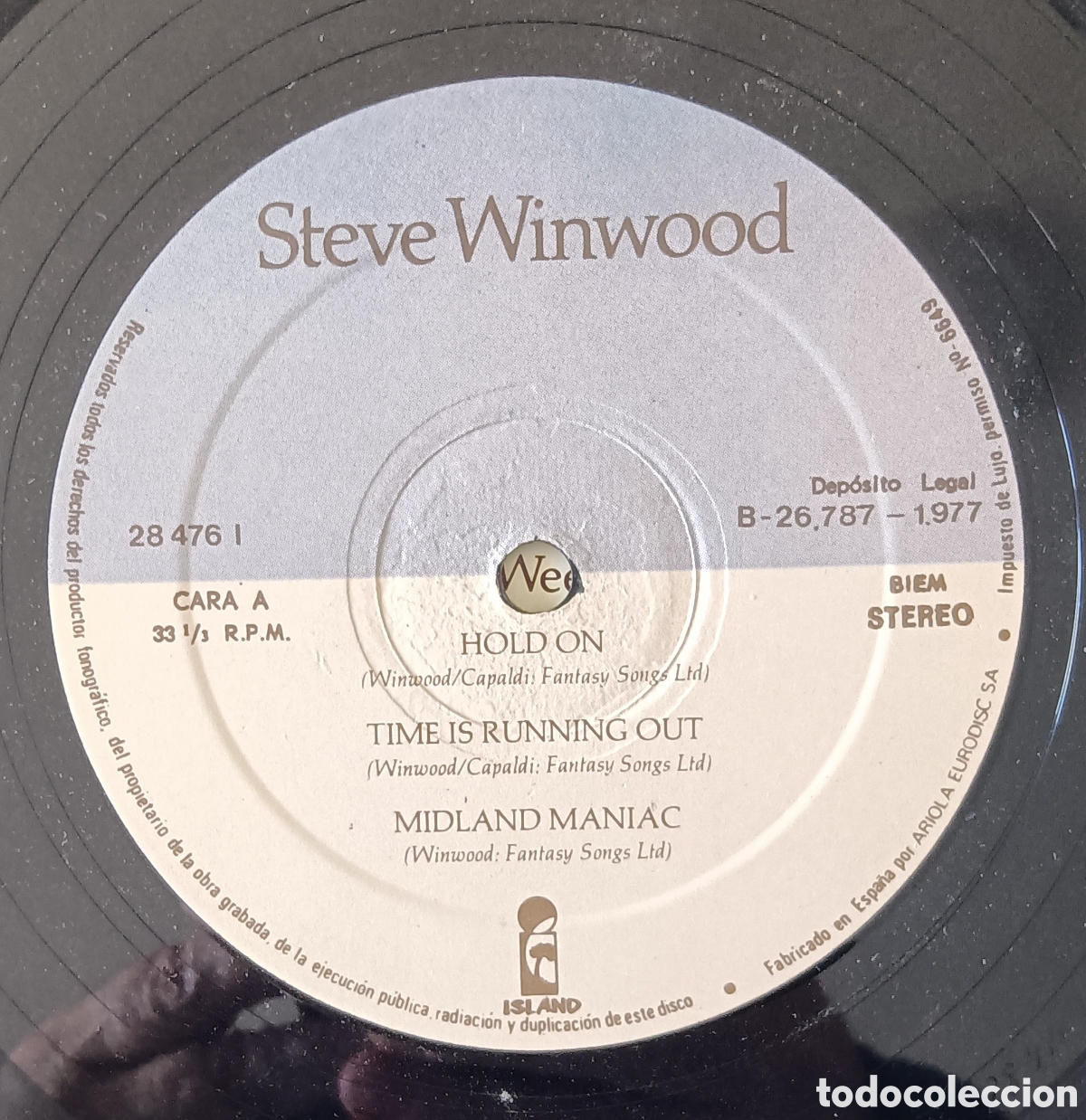Discos de vinilo: Steve Winwood - Island, 1977 - Foto 5