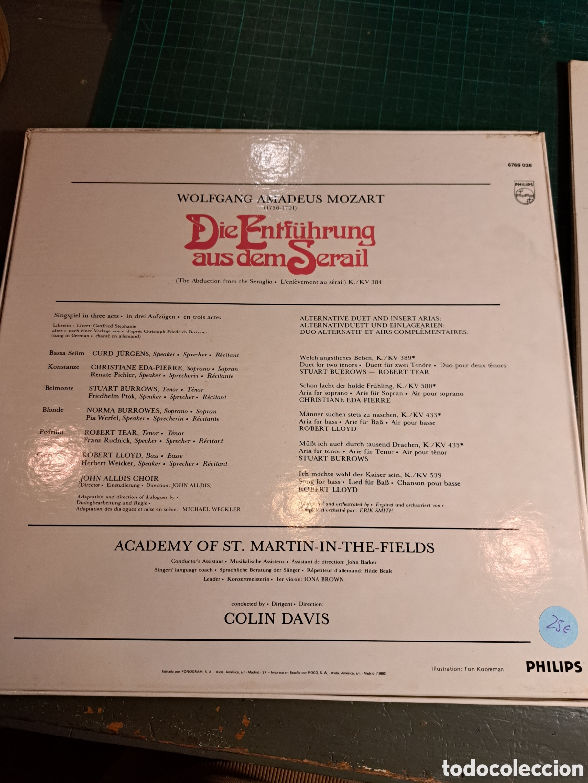 Discos de vinilo: Mozart. El rapto en el Serrallo - Foto 2