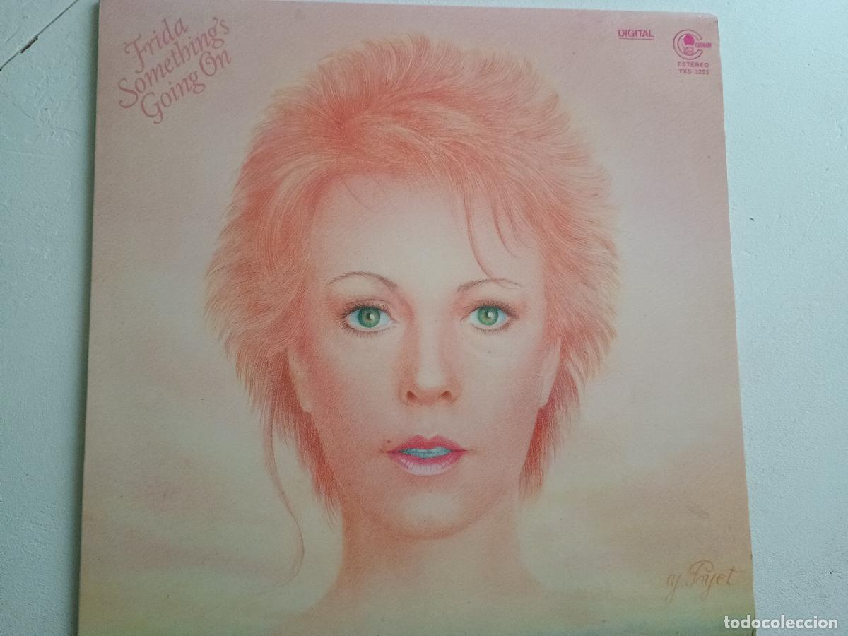 Discos de vinilo: Frida &lrm;&ndash; Somethings Going On 1982 ed espa&ntilde;ola - Foto 3