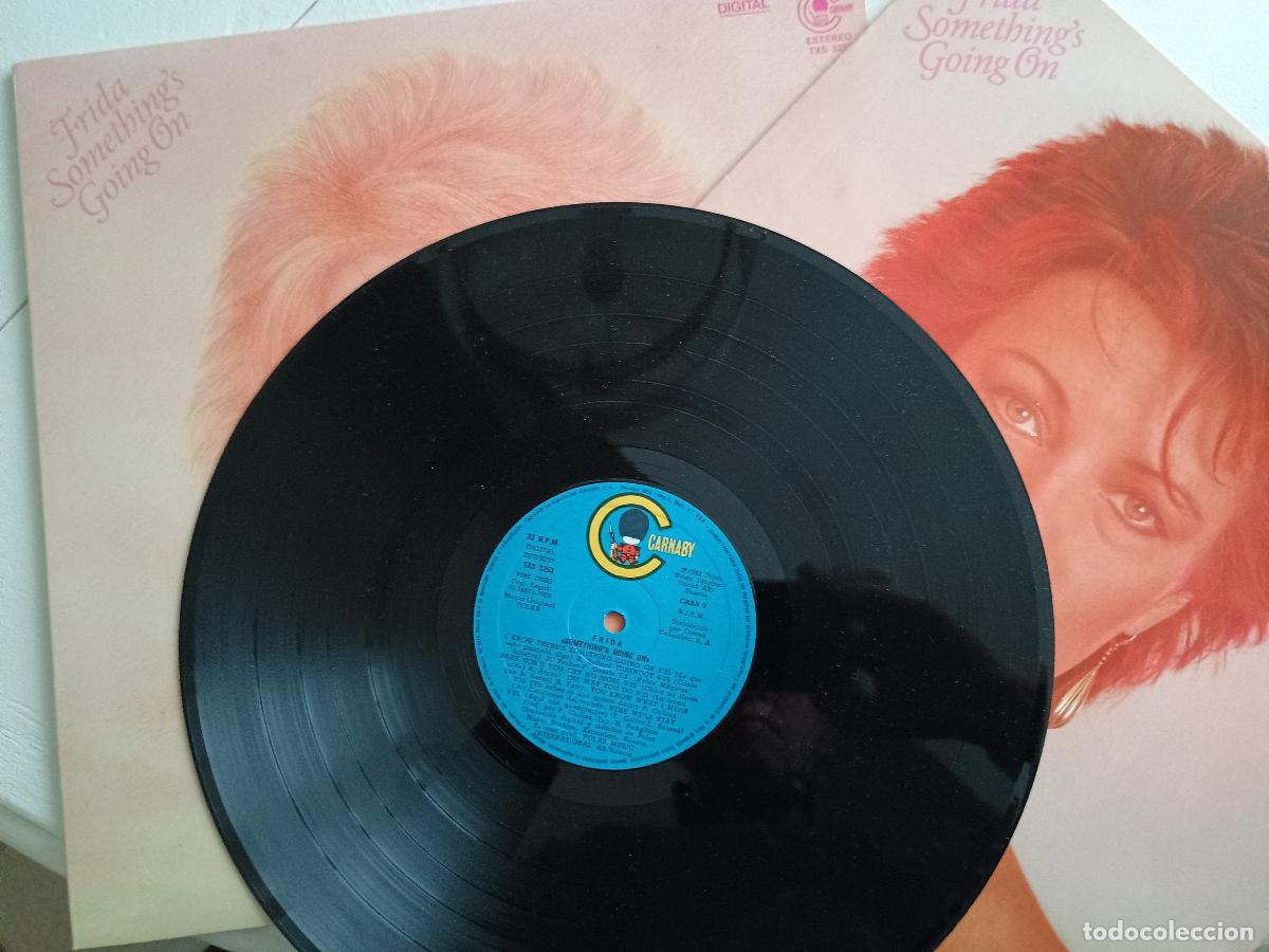Discos de vinilo: Frida &lrm;&ndash; Somethings Going On 1982 ed espa&ntilde;ola - Foto 4