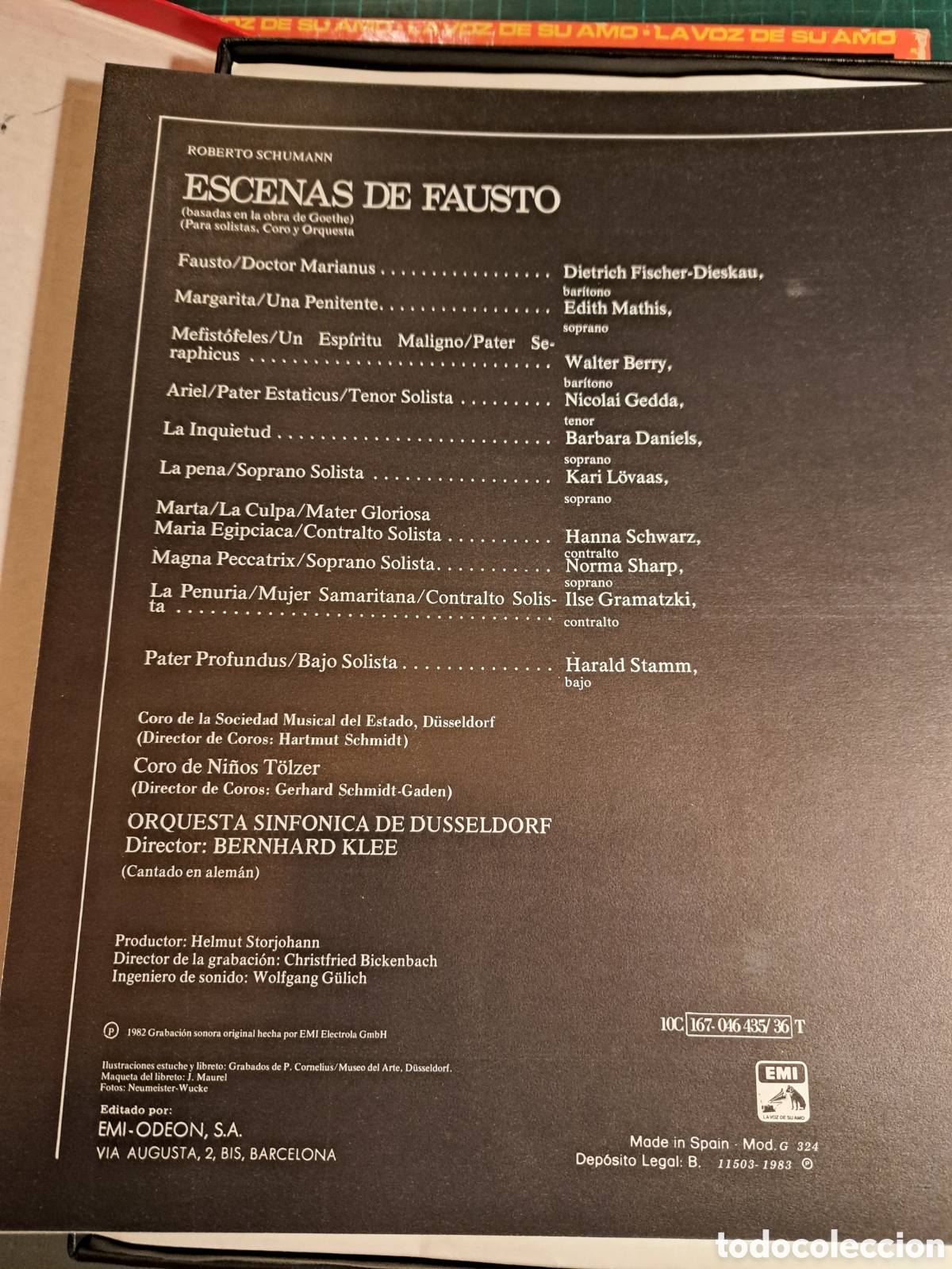 Discos de vinilo: Schumann. Escenas de Fausto - Foto 2