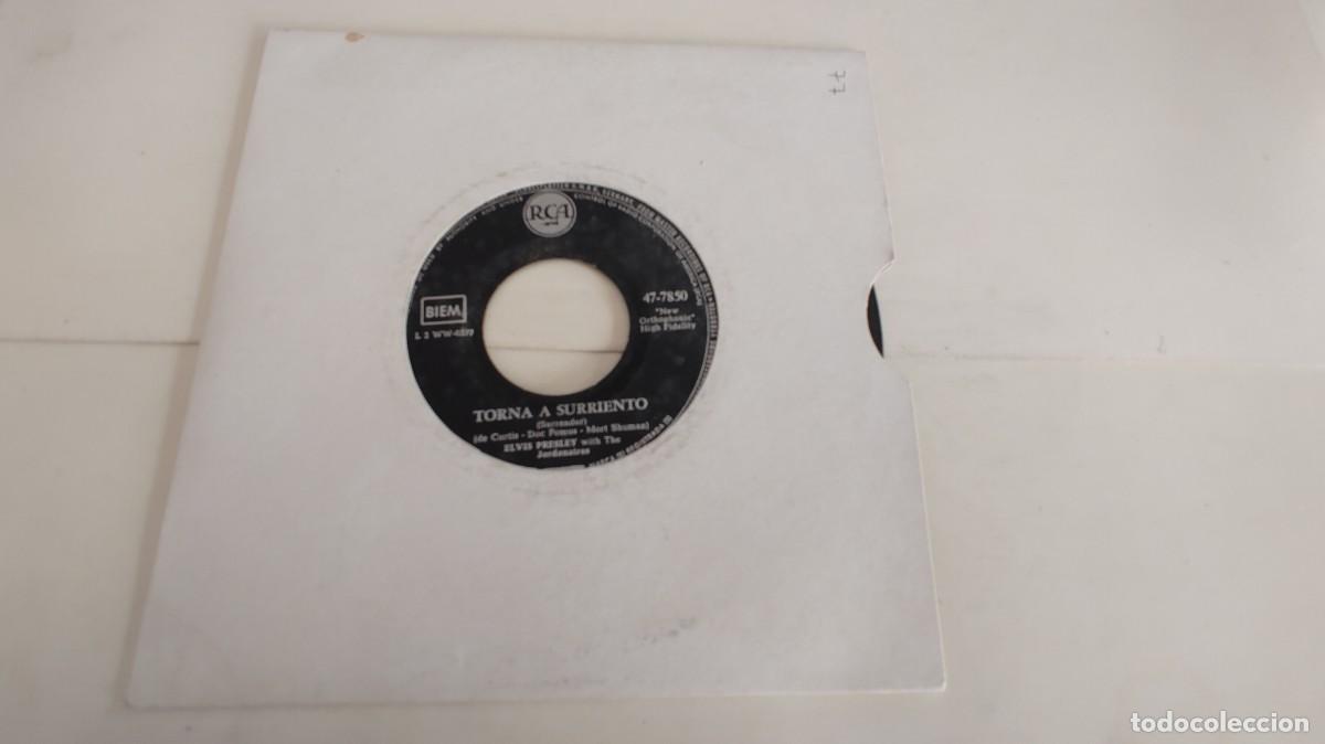 Discos de vinilo: ELVIS PRESLEY-SINGLE TORNA A SURRIENTO-SIN FUNDA - Foto 1