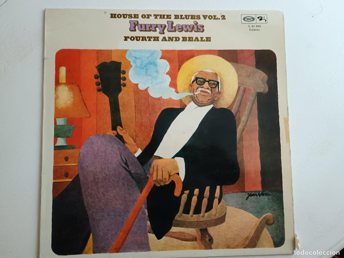 Discos de vinilo: Furry Lewis &lrm;&ndash; Fourth And Beale 1975 - Foto 2
