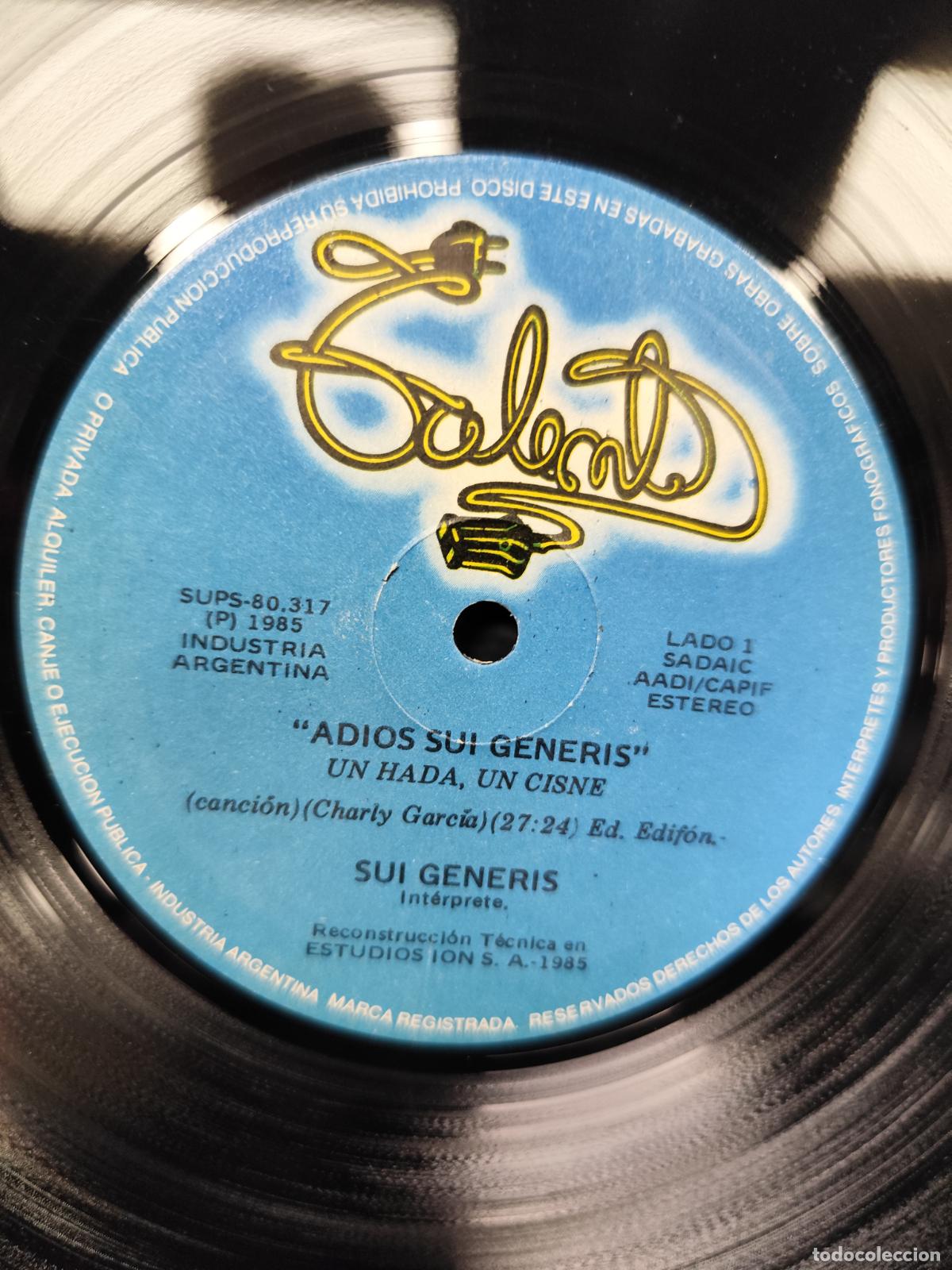 Discos de vinilo: Sui Generis (4) &lrm;&ndash; Adios Sui G&eacute;neris, Parte 2da - Foto 5