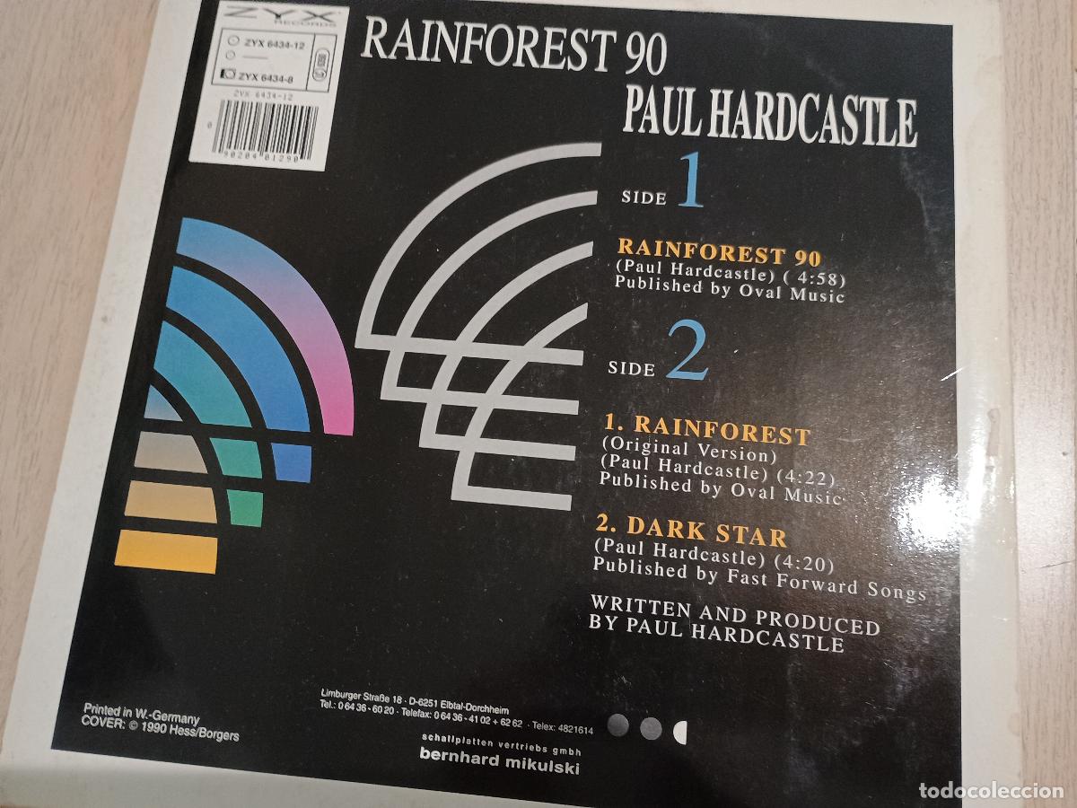 Discos de vinilo: Paul Hardcastle &lrm;&ndash; Rainforest 90 - Foto 3