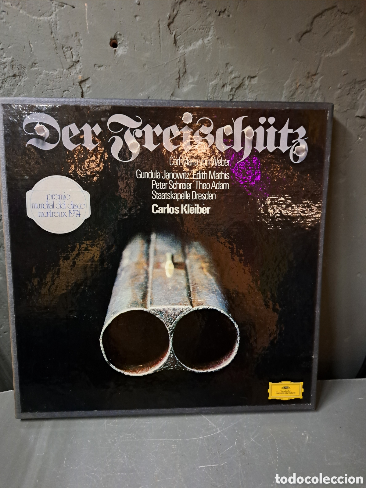 Discos de vinilo: Weber. Der Freischiitz. Opera rom&aacute;ntica en tres actos - Foto 1