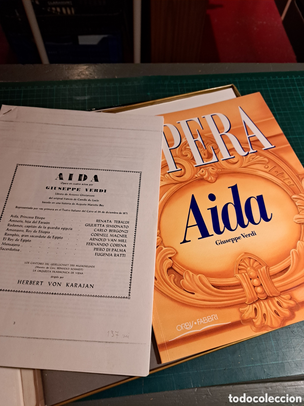 Discos de vinilo: Aida. Giuseppe Verdi. Abbado - Foto 3