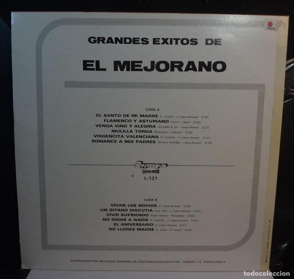 Discos de vinilo: EL MEJORANO // GRANDES EXITOS // 1973 // LP - Foto 2