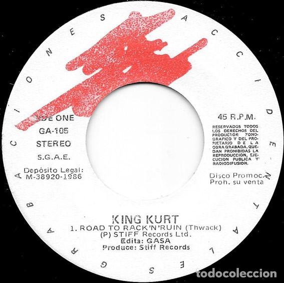 Discos de vinilo: King Kurt &ndash; Rack & Ruin - SG 7&rdquo;- PROMO - Foto 4