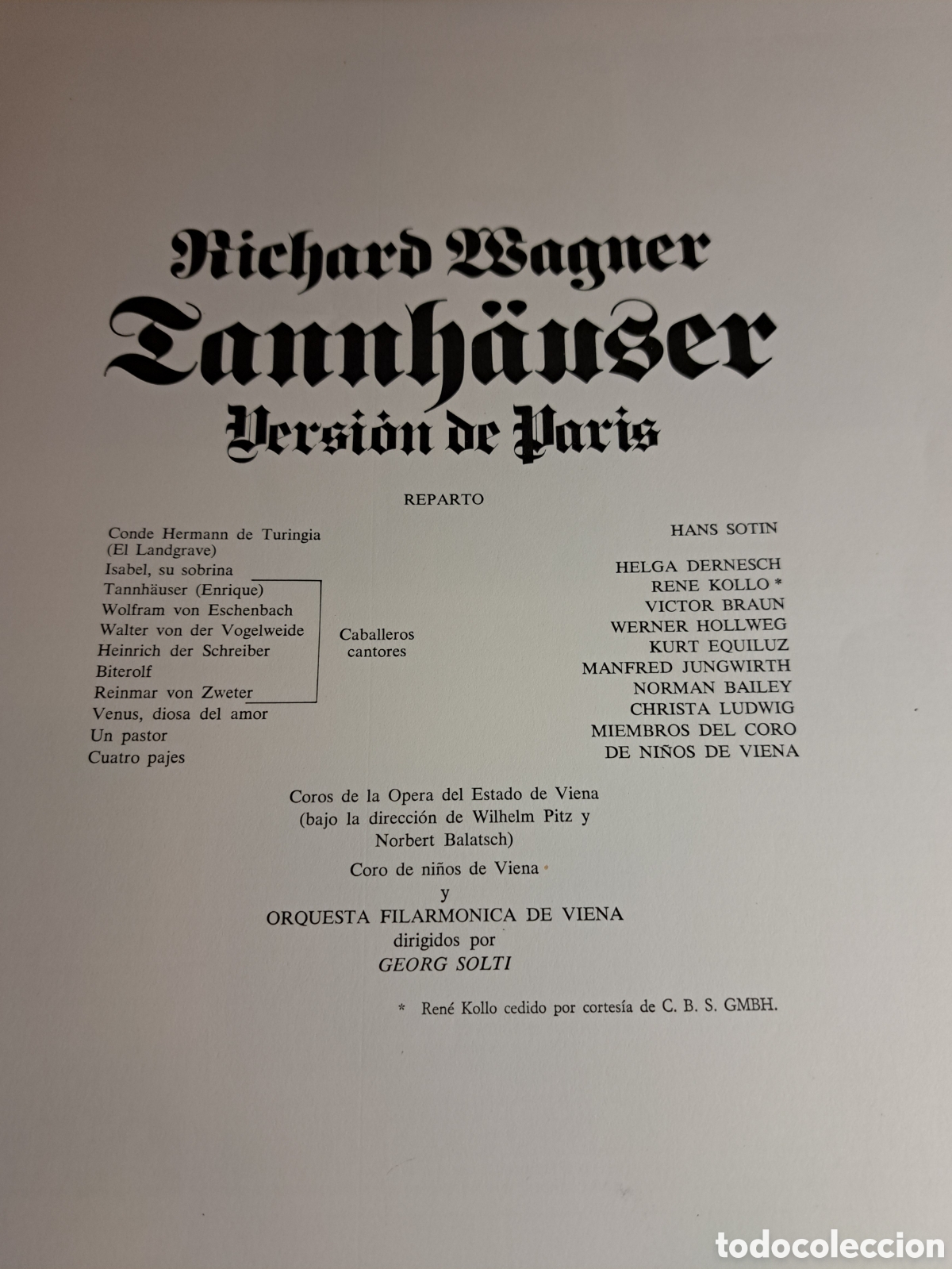 Discos de vinilo: Wagner. Tannh&auml;user. Filarmonica Viena - Foto 2