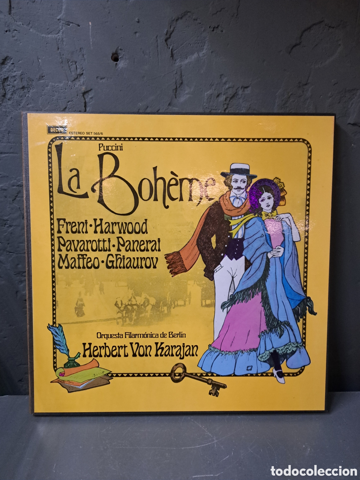 Discos de vinilo: La Boheme. Puccini. Filarmonica Berl&iacute;n - Foto 1