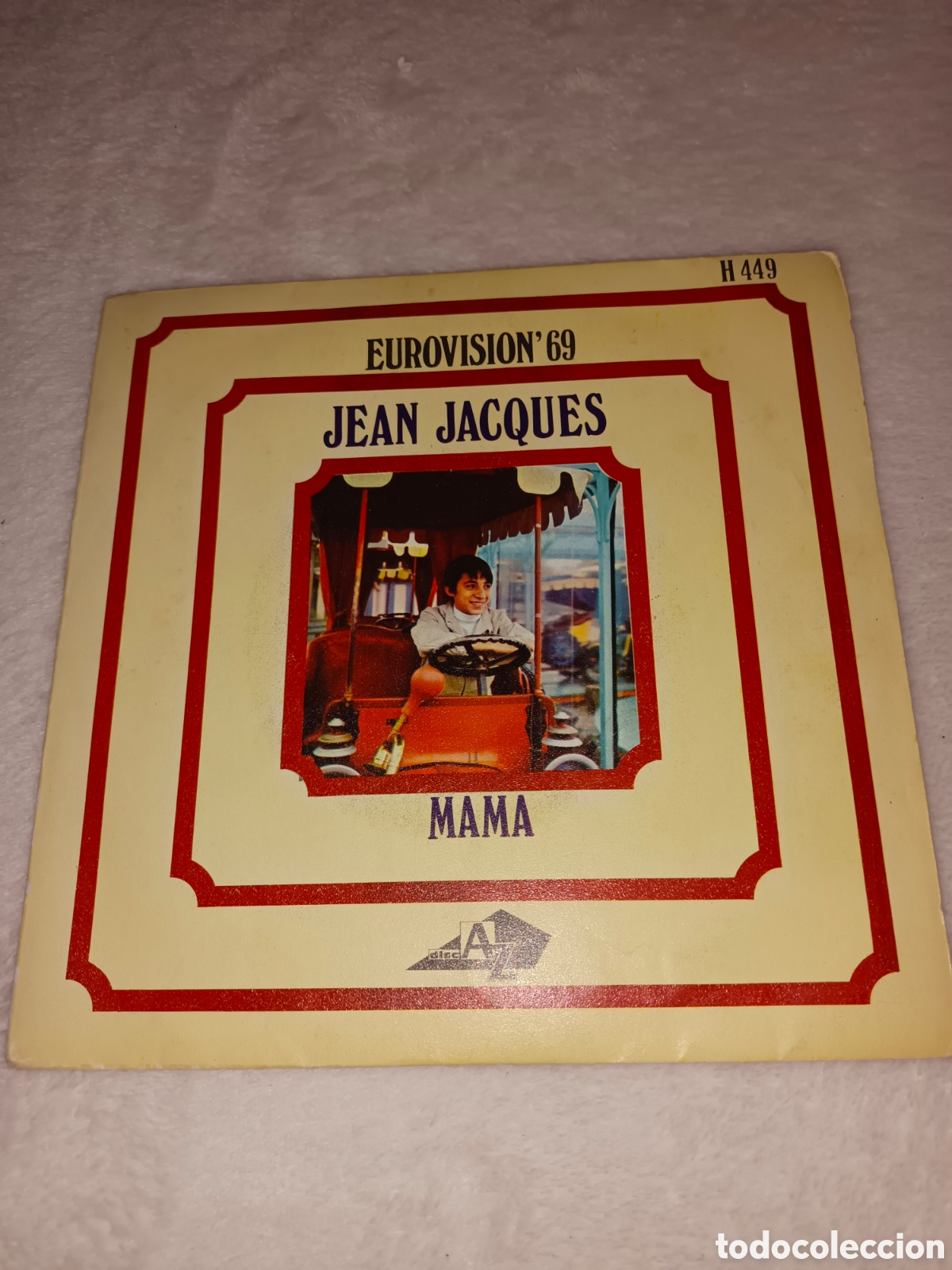 Discos de vinilo: Single vinilo Eurovision 69 - Jean Jacques - Mama - Versi&oacute;n original en franc&eacute;s. - Foto 1