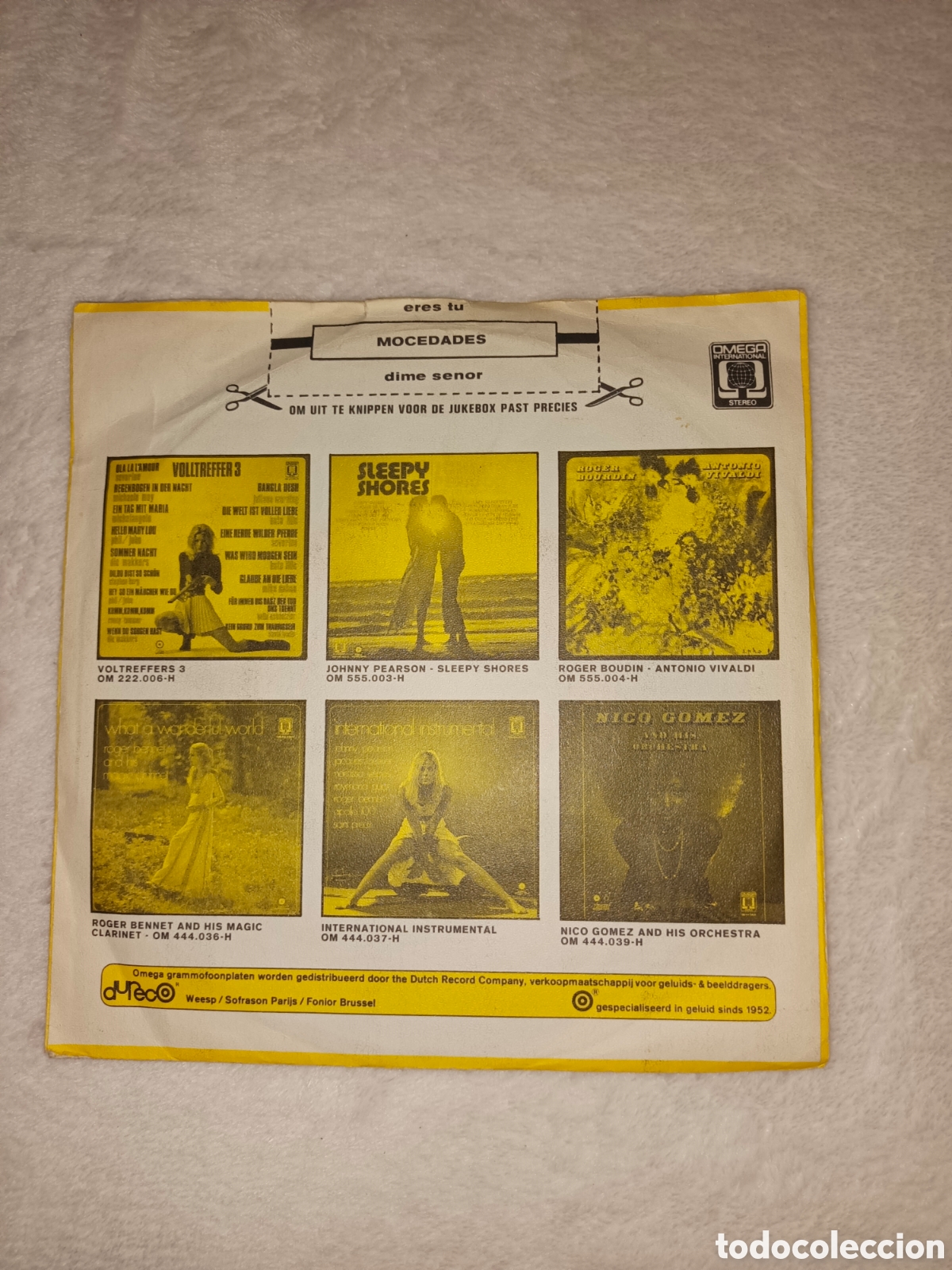 Discos de vinilo: Single vinilo Eurovision Holanda - Mocedades - Eres t&uacute; - Foto 2