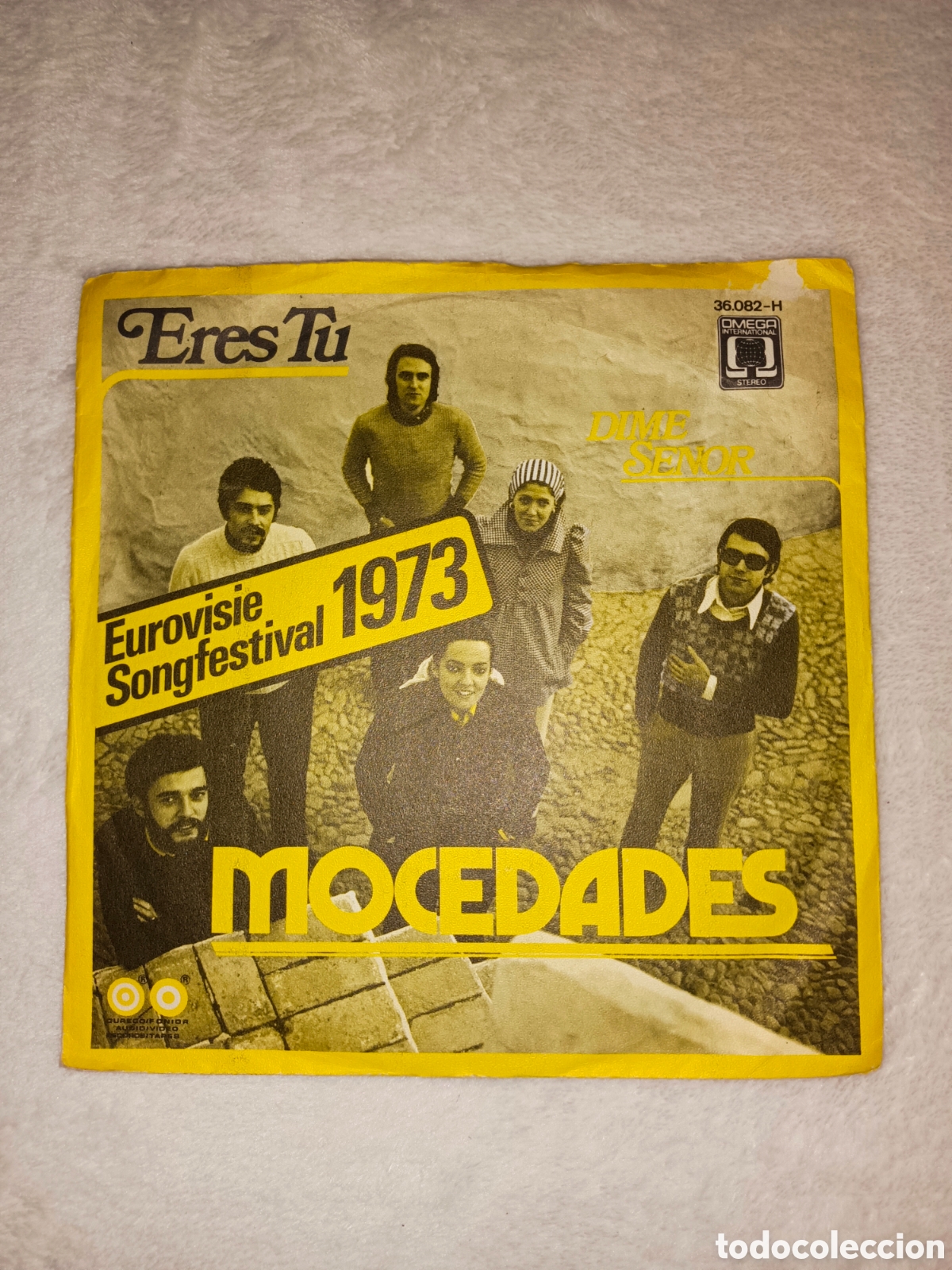 Discos de vinilo: Single vinilo Eurovision Holanda - Mocedades - Eres t&uacute; - Foto 1