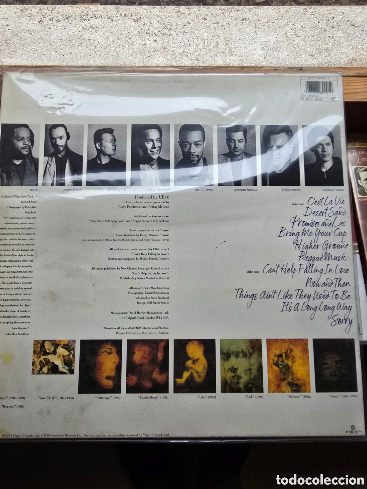 Discos de vinilo: LP Promises and L&iacute;es, de UB40. - Foto 2