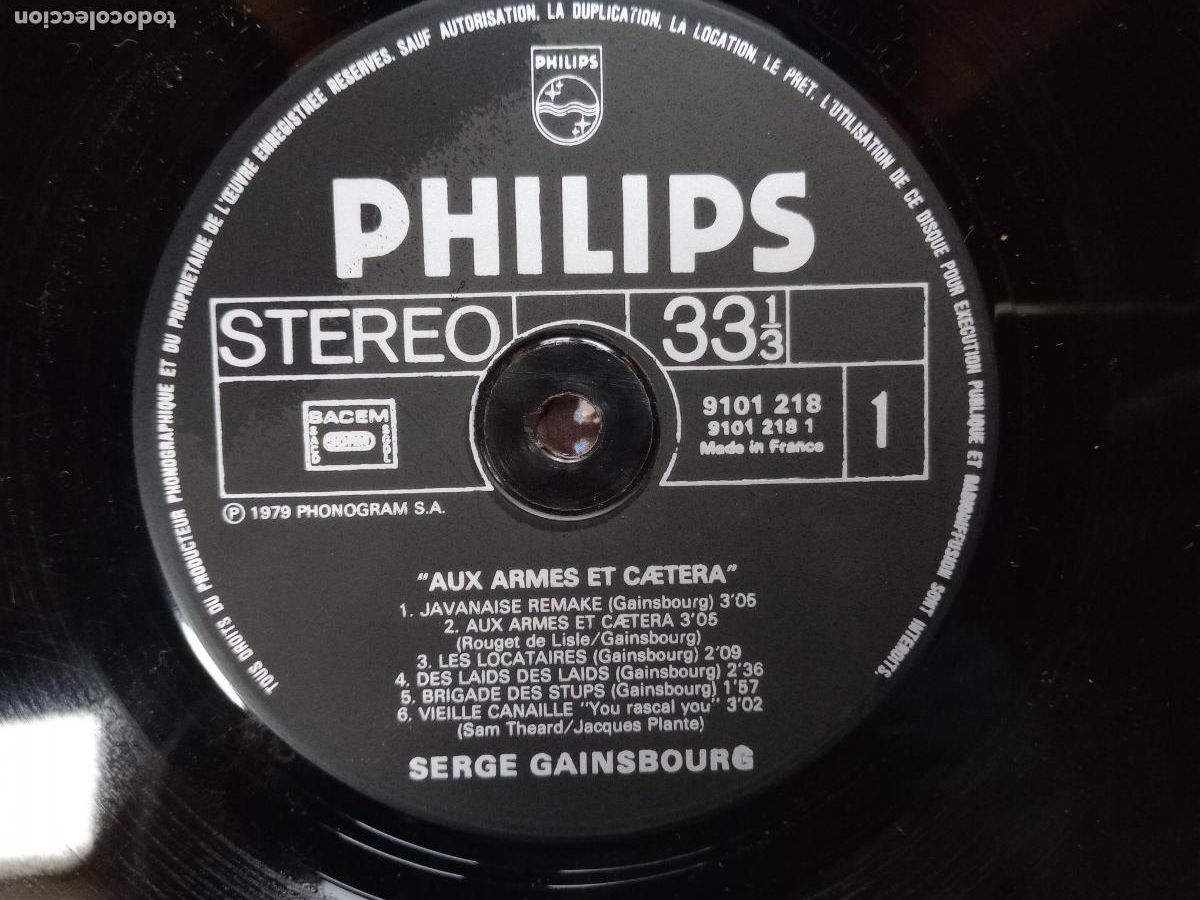 Discos de vinilo: Serge Gainsbourg - aux armes et caetera - Foto 6