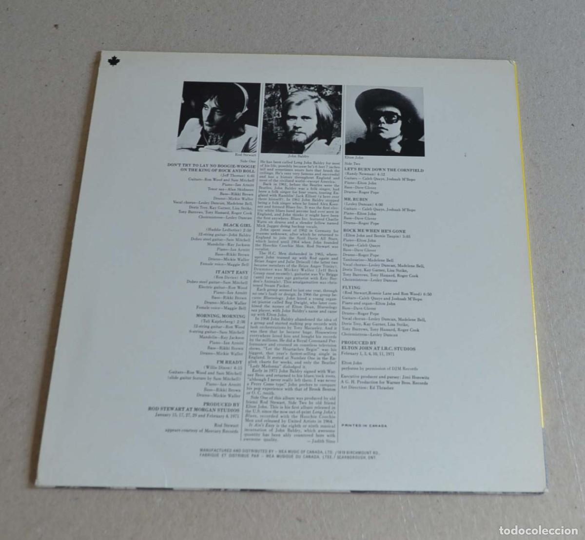 Discos de vinilo: JOHN BALDRY - IT AIN`T EASY (ed. CANADA) - Foto 2
