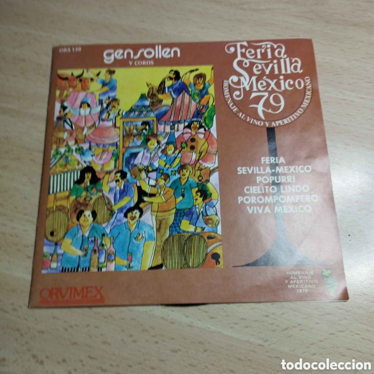 Discos de vinilo: Single 7&rdquo; Gensollen y Coros 1979 promoci&oacute;n Feria Sevilla- M&eacute;xico 79