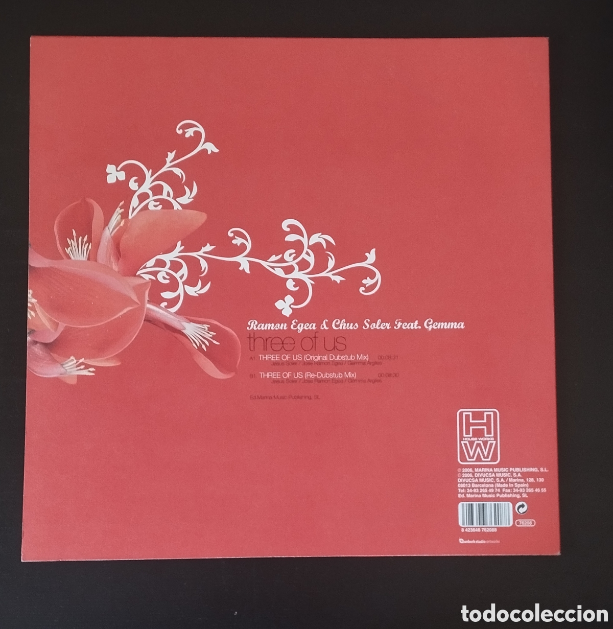 Discos de vinilo: RAMON EGEA CHUS SOLER GEMA. THREE OF US - Foto 2