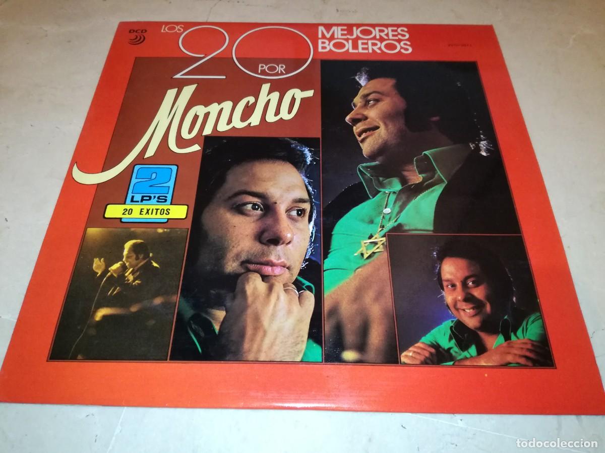 Disques de vinyle: MONCHO-LOS 20 MEJORES BOLEROS-DOBLE LP-ORIGINAL 1987