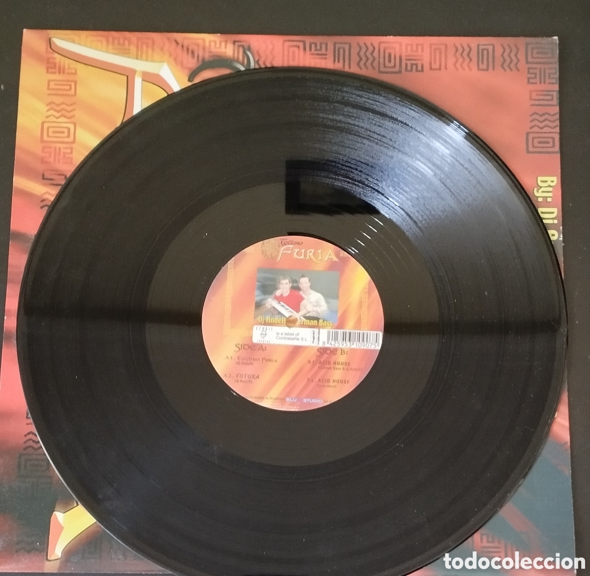 Discos de vinilo: DISCO TECHNO FURIA. DJ ANDER & GERMAN BASS. - Foto 3