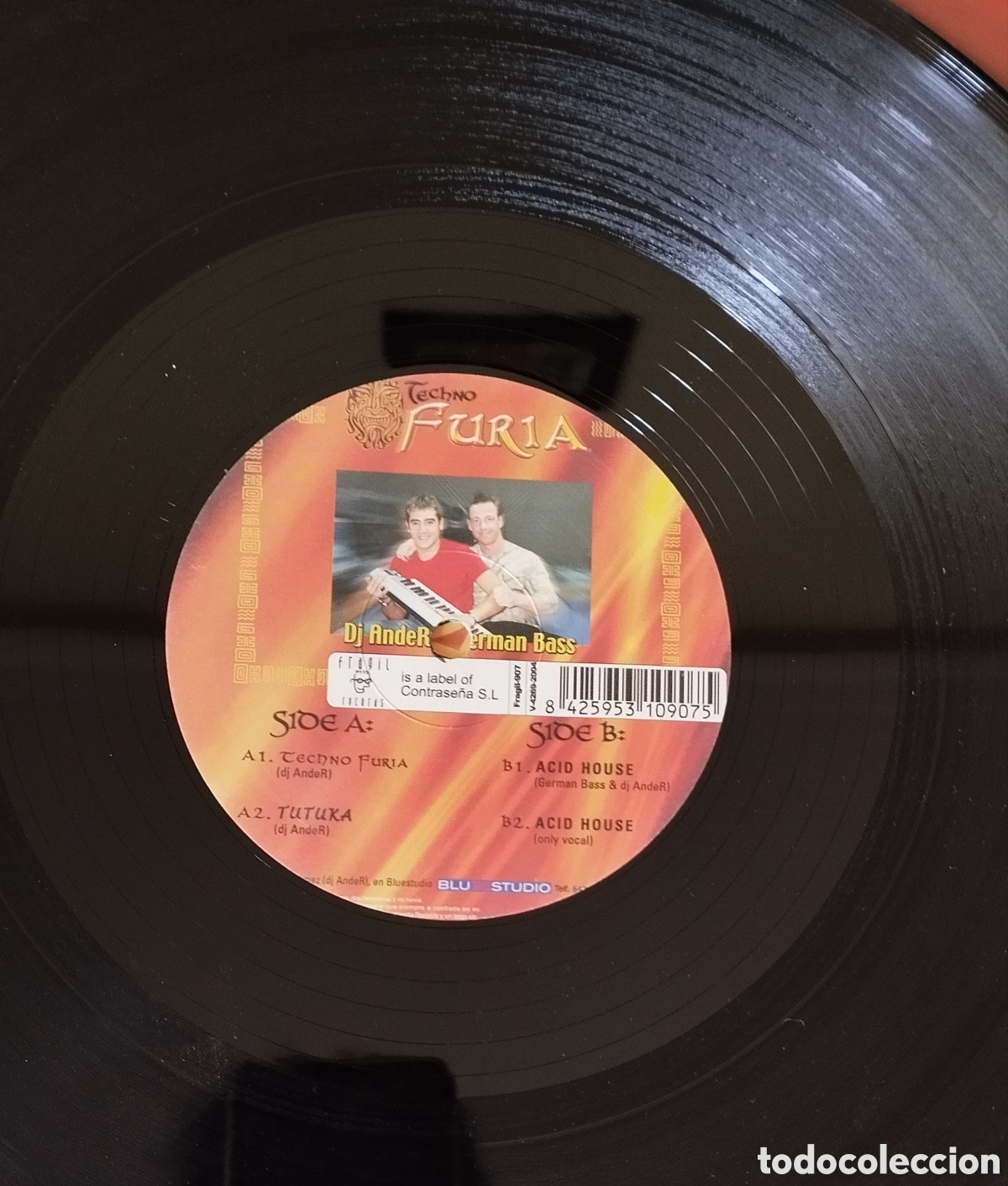 Discos de vinilo: DISCO TECHNO FURIA. DJ ANDER & GERMAN BASS. - Foto 4