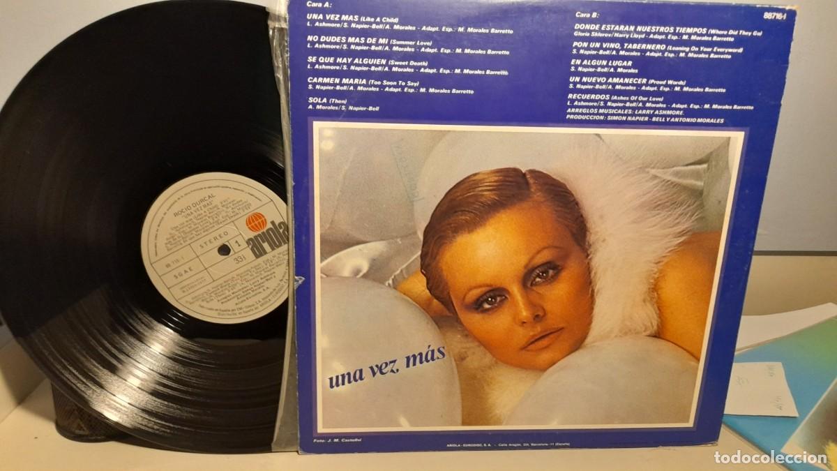 Discos de vinilo: LP ROCIO DURCAL : UNA VEZ MAS - Foto 2