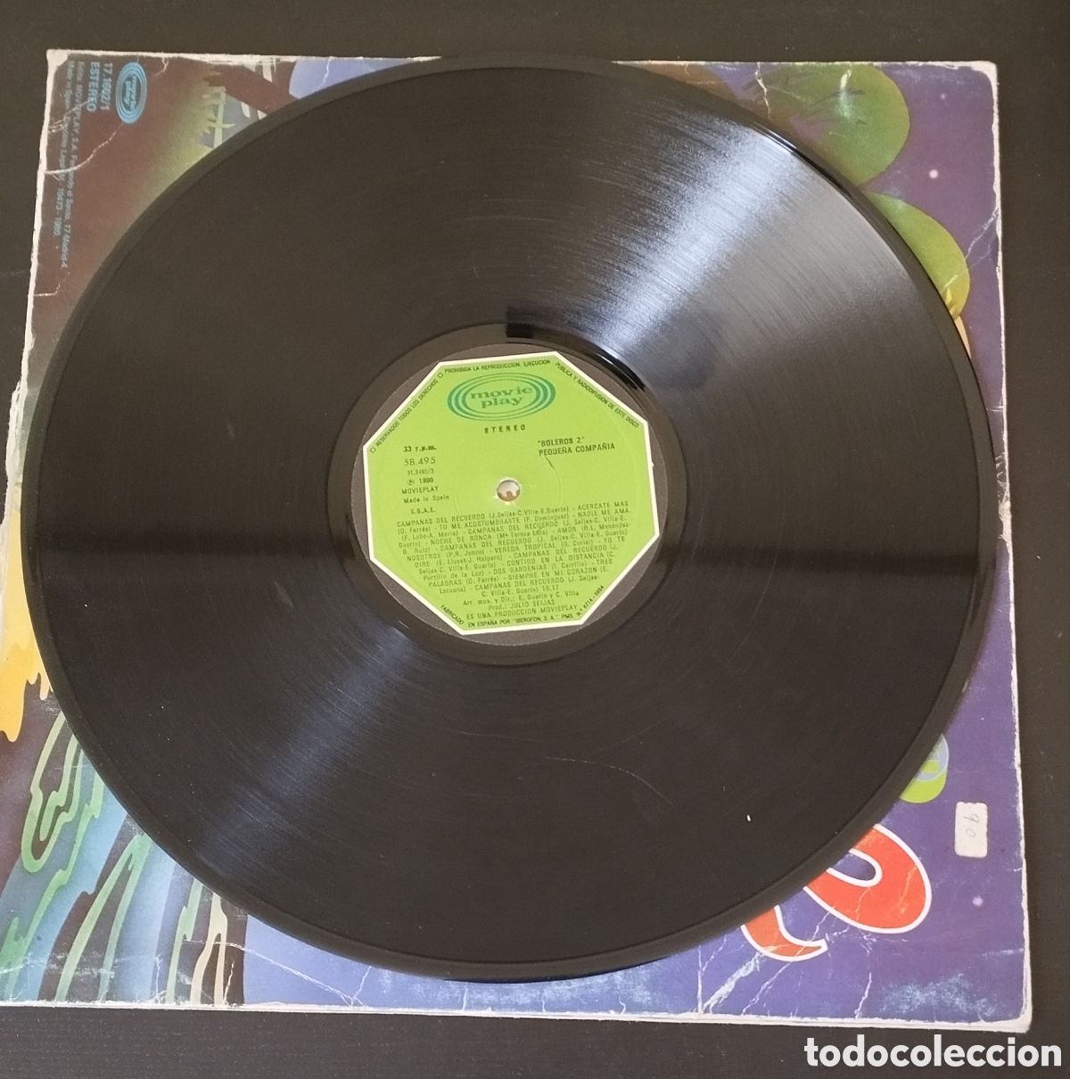 Discos de vinilo: LP. BOLEROS 2. PEQUE&Ntilde;A COMPA&Ntilde;&Iacute;A. CHA CHA CHAS - Foto 3